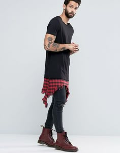 Shredded Shirt, White Shoes Outfit, Dr Martens Outfit, Boots Outfit Men, Band Shirt, Looks Street Style, Summer Fashion Trends, Men Fashion Casual Outfits, Mens Casual Outfits