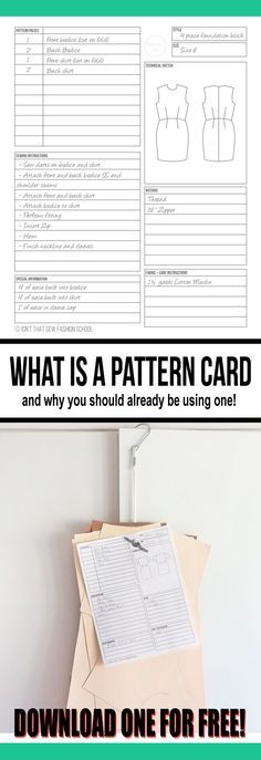 the pattern card is open and ready to be used for sewing or quilting, with instructions