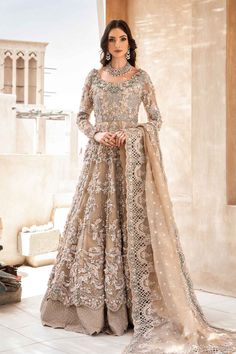 Maria B  Lunara Bridals EX-151 Brides 2024 Brides 2024, Maria B Bridal, Lavish Wedding, Nikah Outfit, Asian Dresses, Pakistani Bridal Dress, Cultural Fashion, Pakistani Style