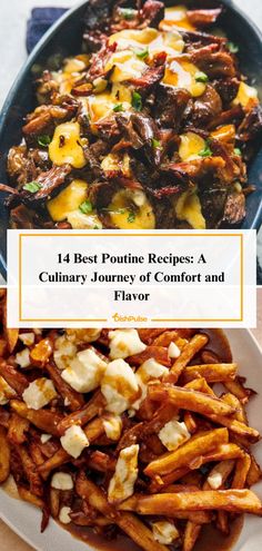 Embark on a culinary journey of comfort and flavor with the 14 Best Poutine Recipes! 🍟🧀         #Poutine #ComfortFood #CanadianCuisine #FriesAndGravy #DishPulse 𝗟𝗼𝘃𝗲 𝗶𝘁? 𝗗𝗼𝘂𝗯𝗹𝗲 𝘁𝗮𝗽! Roast Beef Poutine, Different Poutine Recipes, Poutine Recipe With Meat, Poutine Recipe Beef, Sweet Potato Poutine, Best Poutine Recipe, Beef Poutine Fries, Poutine Bar Toppings, Fancy Poutine