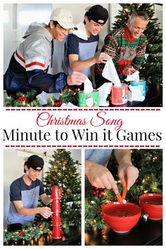 christmas song minute to win it games for the whole family with these fun activities and printables