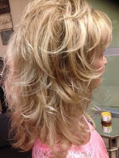 * Choppy Shag Hairstyles Medium No Bangs, Shoulder Length Feathered Hairstyles, Hairstyles Long Hair, Blonde Layered Hair, Haircuts For Medium Length Hair, Layered Haircuts For Medium Hair, Haircuts For Medium Hair