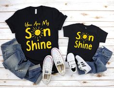 Cute matching outfit for Mom and Son. The price shown above is for one shirt. If you need both shirt you have to add them both to the cart PRODUCT DETAILS - UNISEX T-SHIRT > Solid colors are 100% superior Airlume combed and ring-spun cotton > Dark Grey Heather, Heather Kelly, Heather Yellow Gold are 52% combed and ring-spun cotton, 48% polyester > Athletic Heather is 90% combed and ring-spun cotton, 10% polyester > 4.2-ounce and 30 singles > Side seams with a retail fit > Shoulder to shoulder ta Mom And Son Matching, Mommy Son Outfits, Mom And Son Outfits, Son Outfits, Mommy And Me Shirts, Mommy Things, Boutique Business, Mom And Son, Diy Shirts