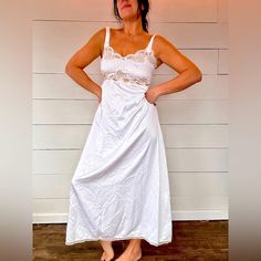 Questions? Leave a comment below! White Lace Nightgown, Old Fashion Dresses, Lace Nightgown, Leave A Comment, Night Gown, White Lace, Favorite Outfit, Art Collection, Fashion Dresses