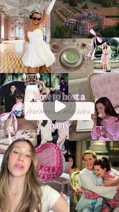 a collage of photos with the words, i'm not a princess party