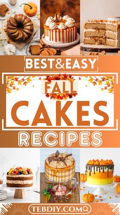 the best and easy fall cakes recipes