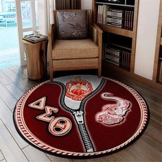 Sorority Carpet - Delta Sigma Theta Round Carpet What Is A Delta, Greek Gifts, Divine 9, Delta Sigma Theta Sorority