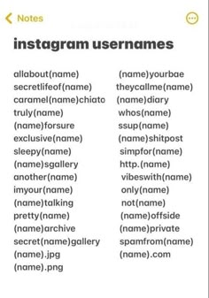 Instagram username Aesthetic Vlog Username, Youtube Username Ideas For Channel, Inst Name Ideas, Username Ideas For Youtube Channel, Unique Name For Youtube Channel, Snap Chat User Names Ideas, Aesthetic Usernames For Youtube, Aesthetic Channel Names, Cash App Tag Names Ideas