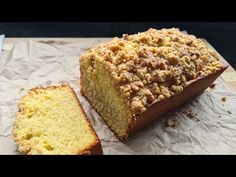 a loaf of bread sitting on top of a piece of paper