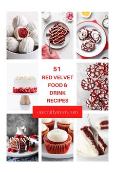 red velvet food and drink recipes for valentine's day or any other special occasion