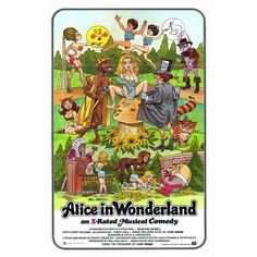 Alice in Wonderland (X) Movie Poster Print (27 x 40) - Item MOVAH3524 Image 1 Alice In Wonderland Poster, Jason Williams, X Movies, Musical Comedy, Pulp Art, B Movie, Vintage Movies, Alice In Wonderland, Poster Art