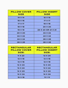 the size and height of an adult's pillow cover