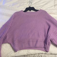 Never Worn Size S Oversized Casual Purple Chunky Knit Sweater, Purple Sweaters, Goth Sweater, Purple Goth, Purple Sweater, Cool Fits, Softest Sweater, Colorful Sweaters, Beautiful Outfits