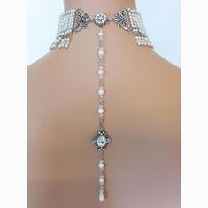 Victorian Jewellery Designs, Victorian Choker Necklace, Backdrop Necklace Wedding, Elegant Wedding Jewelry, Victorian Gothic Jewelry, Victorian Choker, Handmade Wedding Jewellery, Backdrop Necklace, Gothic Jewellery