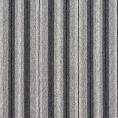 an up close shot of the fabric in grey and black stripes on a white background