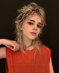 Monochrome Makeup Look, Choppy Haircuts, Edgy Haircuts, Punk Hair, Cut My Hair, Grunge Hair, Womens Haircuts