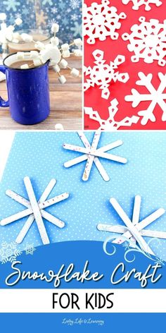 snowflake crafts for kids that are easy to make and great for the winter holidays