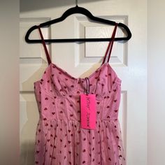 Nwt Betsey Johnson Sz 8 Heart Dress. Runs Small Pink Sleeveless Dress For Valentine's Day, Fitted Dress With Sweetheart Neckline For Valentine's Day, Pink Heart Print Dresses, Flirty Mini Dress For Valentine's Day, Flirty Fitted Dress For Valentine's Day, Flirty Mini Valentine's Day Dress, Pink Fitted Dress With Heart Print, Fitted Pink Heart Print Dress, Fitted Pink Dress With Heart Print