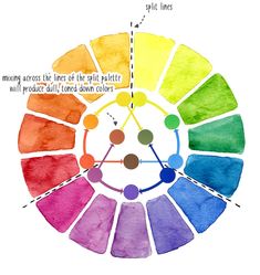 a color wheel with different colors in it