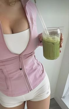 pink, lululemon, lulu zip up, strawberry milkshake, matcha, matcha latte, light pink, gym outfit, outfit, body, workout, aesthetic, alo, pilates, it girl, that girl #pink #lululemon #matcha #gym #workout #body #goals #aesthetic #alo #pilates #fyp #foryoupage #home #homepage #viral #viralpost #itgirl #thatgirl #love #loveyouself Gym Aesthetic, Yoga Jacket, Gym Fits, Gym Essentials, Workout Fits, Workout Outfits, Healthy Girl, Healthy Lifestyle Inspiration