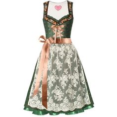 0 Green Dirndl, Scandinavian Dress, Lace Apron, Inside Joke, National Dress