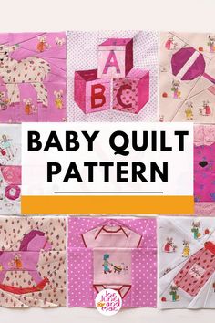 Learn how to make this baby quilt pattern. 
One block for each month of your pregnancy.
finish an adorable Baby Quilt by the end of your 9 months. This beautiful PDF Pattern Set includes 9 different Baby Quilt Blocks. Grab this now! Modern Baby Quilt Patterns, Modern Baby Quilt, Childrens Quilts, Beginner Quilt Patterns