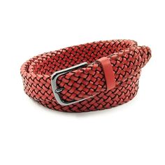 Introducing our premium Braided Red Genuine Leather Elastic Belt, a luxurious accessory designed for the discerning gentleman who appreciates both style and comfort. This exquisite belt combines the timeless appeal of braided genuine leather with the modern functionality of elastic, ensuring a perfect fit and unparalleled ease of wear. With a belt width of 1 3/8" (3.5 cm), this stretchy men's belt is ideally sized for both casual jeans and formal trousers, making it a versatile addition to any w Mens Belt, Formal Trousers, Elastic Belt, Men's Belt, Suspender Belt, Braided Leather, Belt Size, Mens Belts, Casual Jeans