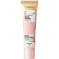 PRICES MAY VARY. Age Perfect by L'Oreal Paris blurring face Primer is infused with a caring serum and features a universal rosy formula This product can either be worn alone or with age Perfect radiant serum foundation or age Perfect creamy powder foundation plus Y5 It instantly smooths the look of lines and pores. In 1 Use it diffuses the look of lines with a natural-looking, soft-focus finish The blurring Primer rosy formula is universally flattering - it helps boost healthy looking, radiant s Best Drugstore Primer, Blurring Primer, Foundation With Spf, Loreal Makeup, Moisturizing Foundation, Best Primer, Perfect Face, Foundation Primer, Nude Lipstick