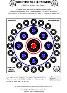 the shooting skill sheet is shown in blue and red, with black circles on it