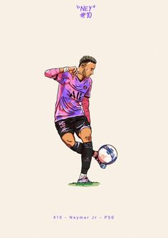 a drawing of a soccer player holding a ball