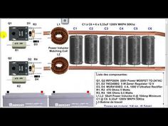 an electrical wiring diagram showing the various components for different types of wires and coils