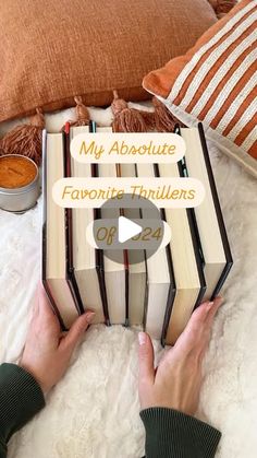 Shaley on Instagram: "You all know thrillers are my absolute favorite 🙌🏻 this was a hard list to make 😂but I think I narrowed it down. 

What was your favorite thriller of 2024? 

#bookmama #bookreel #goodbooks #bookpile #fortheloveofbooks #bookishreel #bestof2024 #bestbooksof2024 #favoritethrillers"