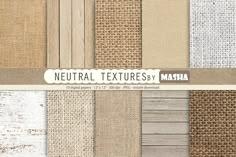 neutral textures by masala for digital scrapbooking and paper crafts, including linens