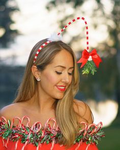 Today's Everyday Fashion: Candy Cane Ugly Christmas Sweater DIY Diy Ugly Christmas Sweater Ideas, Ugly Christmas Sweater Diy, Christmas Sweater Diy, Ugly Christmas Sweater Ideas, Christmas Sweater Ideas, Diy Christmas Sweater, Sweater Diy, Diy Ugly Christmas Sweater, Diy Stockings