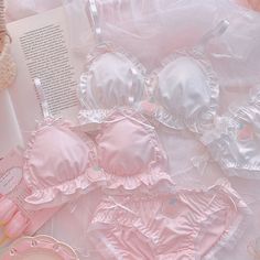 ♡ 1 Set = 1 Bra + 1 Underwear♡ Underwear is one size fits waist 60 cm ~ 78 cm ♡ Material: Polyester, Spandex♡ Wash: Machine washable, gentle cycle with cold water; sundry or low tumble dry*** Please Do Not wash with water over 40 degree♡ Handling Time before Shipping: 5 business days Kawaii Bra, Kawaii Peach, Gloves Aesthetic, Cotton Lingerie, Strawberry Pink, Luxury Duvet Covers, Cute Bras, Outdoor Slippers, Girly Dresses