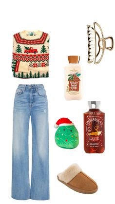 #christmas#christmasoutfit#christmasaesthetic#preppy Christmas Comfy Outfit, Christmas School Outfits, Preppy Christmas Outfits, Christmas Outfit Ideas For Women Casual, Christmas Clothes Ideas