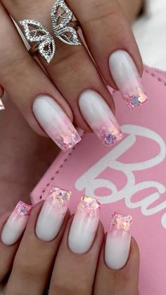 Maternity Nail Ideas, Pink Nail Art Designs, Fancy Nail Art, Toe Nail Color, Manicure Nail Designs, Gel Nails Diy, Blush Nails