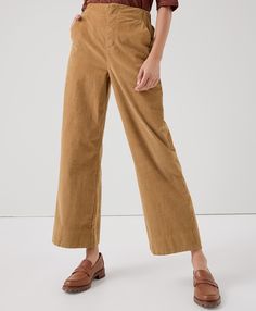 Women’s Modern Corduroy Wide Leg Pant made with Organic Cotton | Pact 70s Style, Wide Leg Pant, Personal Marketing, 70s Fashion, Fair Trade, Wide Leg Pants, Wide Leg, Organic Cotton, Pants