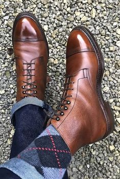 New Handmade brown tan ankle leather boots, Men lace up boots, Stylish casual ankle boot sold by Leather Art 2020 on Storenvy Boots Outfit Men, Shoes And Socks, Cap Toe Boots, Gentleman Shoes, Casual Ankle Boots, Simple Shoes, Ankle Shoes, Mens Boots Fashion, Mens Leather Boots