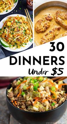 30 dinners under $ 5 that are delicious and easy to make