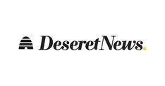 the desert news logo on a white background