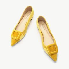 Square Buckle Velvet Flats (Aida) | C.Paravano Pointed Flats Shoes, Velvet Flats, Chic Flats, Heel Grips, Festival Shoes, Pointed Flats, Point Shoes, Pointed Toe Flats, Pointed Toe Shoes