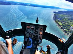 a man flying through the air while riding a jet