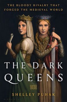 the dark queen's book cover with two women dressed in medieval dress and holding swords