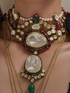 Polki Sets, Sabyasachi Jewelry, Polki Choker, Jewellery Women, Indian Wedding Jewelry Sets, Sabyasachi Jewellery, Modern Gold Jewelry, Image Bank, Indian Jewellery Design