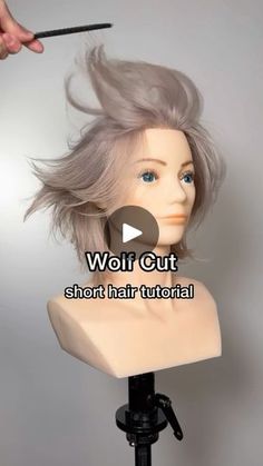 344K views · 30K reactions | Short Wolf Cut Tutorial.  Follow this step by step to easily cut a wolf cut. Fun and trendy and people love this vibe! Do you have a client who would like this haircut?   Products used @kenraprofessional Nitro Memory Creme   #haircut #wolfcut #haircuttutorial #hairtutorial #haircutting #hairvideos #shorthaircut #haircutvideo ##hairtutorials #shorthairstyles #haireducation #nychairstylist #nychairsalon #beautytutorial #btconeshot2024_cutvideo | Gilad | Hair Video Education | myguiltycrown · Original audio Hair Cuts Tutorial Step By Step, Wolf Cut 360 View, Wolfcut Men Tutorial, How To Draw A Wolf Cut, Short Wolf Cut Back View, Diy Wolf Cut Hair Tutorial, Wolf Cut Tutorial Medium Hair, Wolf Cut Hair Corto, Wolf Cut Back View