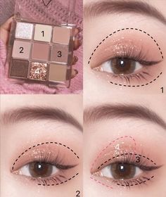 Cool Tone Makeup, Make Up Yeux, Warm Tone Makeup, Membentuk Alis, Tone Makeup, Mekap Mata, Soft Eye Makeup, Korean Eye, Subtle Makeup