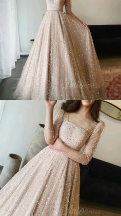 Spaghetti Dress, Glittery Dress, Long Gown Design, Simple Frocks, Sparkly Prom Dresses, Gowns Dresses Elegant, 파티 드레스, Fancy Dresses Long, Sequin Prom Dresses