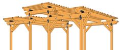 an image of a wooden structure that is under construction