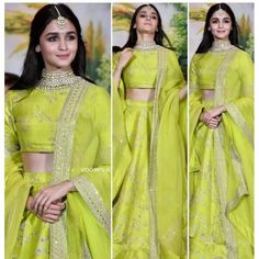 A Line Lehenga, Sabyasachi Bridal, Sabyasachi Lehenga, Indian Lehenga Choli, Lehenga Choli Wedding, Green Lehenga, Choli Designs, Indian Wedding Wear